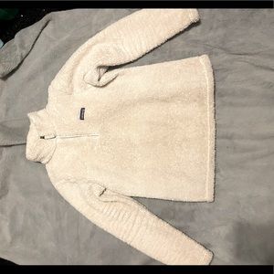 White Patagonia 1/4 zip.